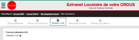 Trouvez l'attestation CAF de votre logement Crous